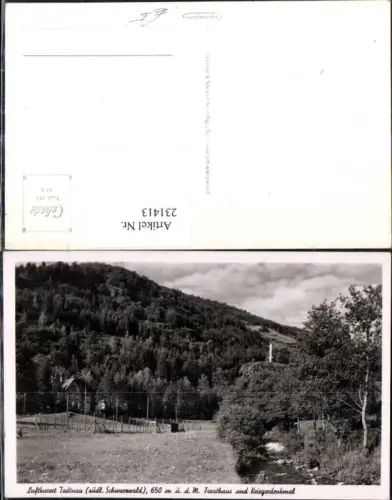 231413,Todtnau im südlichen Schwarzwald Forsthaus u. Kriegerdenkmal