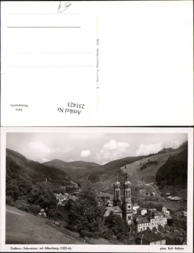 231423,Todtnau im Schwarzwald Teilansicht Kirche m. Silberberg