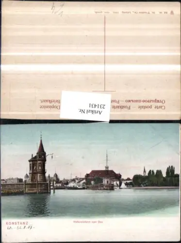 231431,Konstanz a. Bodensee Hafeneinfahrt Hafen v. See pub Trenkler u. Co 86