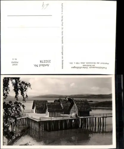 232278,Freilichtmuseum Unteruhldingen am Bodensee Pfahldorf d. Bronzezeit