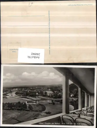 244942,Bad Wimpfen am Neckar Totale Blick v. Mathildenbad