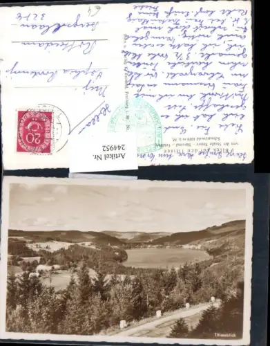244952,Blick auf den Titisee im Schwarzwald von d. Straße Titisee Bärnetal Feldberg