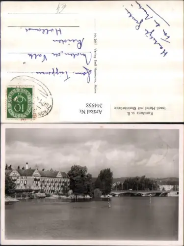 244958,Konstanz am Bodensee Insel-Hotel m. Rheinbrücke