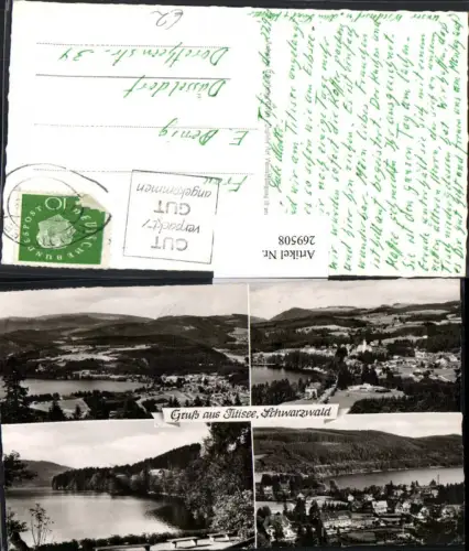 269508,Titisee Schwarzwald Mehrbildkarte Totale