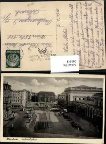 269543,Mannheim Bahnhofsplatz Straßenbahn
