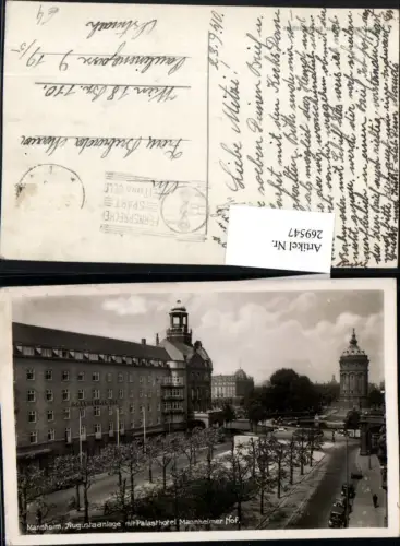 269547,Mannheim Augustaanlage m. Palasthotel Mannheimer Hof