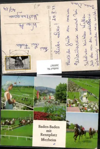 269567,Baden-Baden Mehrbildkarte m. Rennplatz Iffezheim