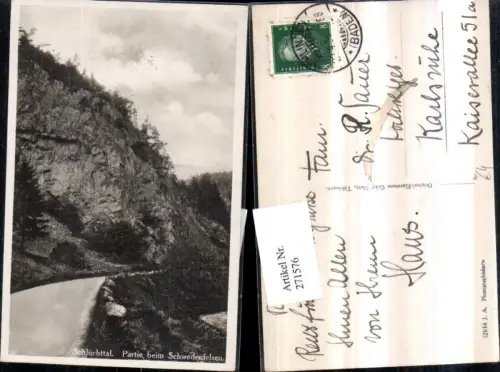 271576,Schlüchttal Partie b. Schwedenfelsen Felsen b. Grafenhausen