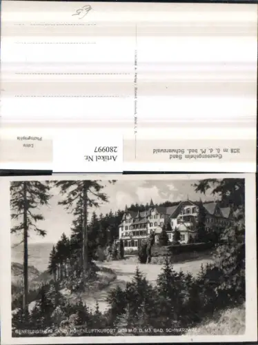 280997,Schwarzwald Genesungsheim Sand