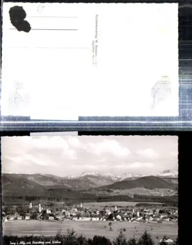 308349,Isny im Allgäu Totale m. Steineberg u. Stuiben Bergkulisse