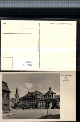 318288,Emmendingen Am Tor Straßenansicht Kirchenturm Goethe Halle