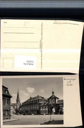 318292,Emmendingen Am Tor Straßenansicht Kirchenturm Goethe Halle