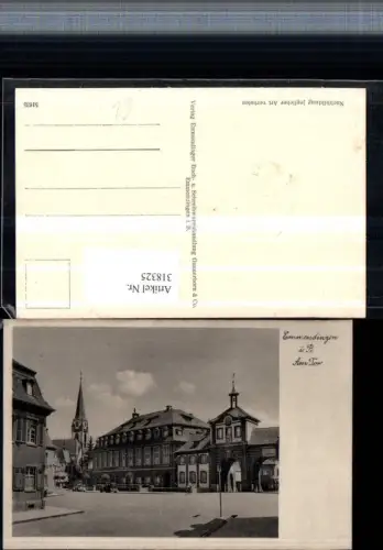 318325,Emmendingen Am Tor Straßenansicht Kirchenturm Goethe Halle
