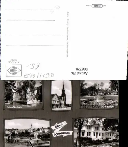 568728,Mehrbild Ak Bad Rappenau Schloßkurheim Schwimmbad Kuranlage Springbrunnen