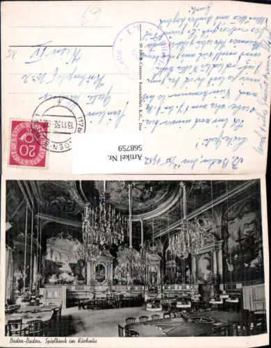 568759,Baden-Baden Spielbank i. Kurhaus Casino Kasino