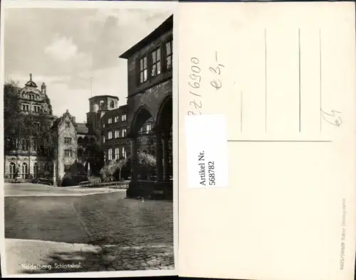 568782,Foto Ak Heidelberg Schlosshof