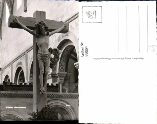 568804,Foto Ak Kloster Maulbronn Kreuz Religion