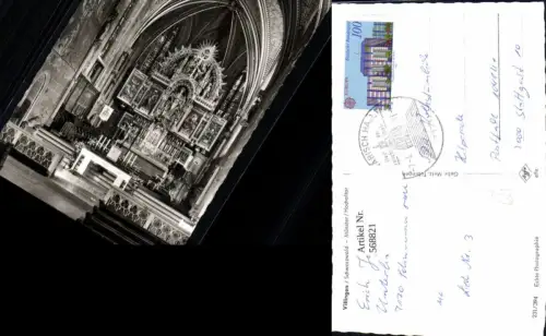 568821,Foto Ak Villingen-Schwenningen Schwarzwald Münster Hochaltar