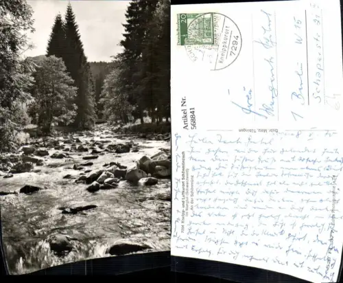 568841,Foto Ak Baiersbronn Schönmünzach Murgtal Schwarzwald