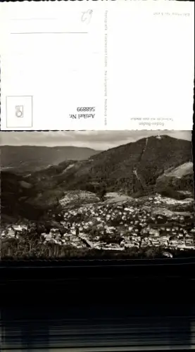 568899,Foto Ak Baden-Baden Teilansicht m. d. Merkur