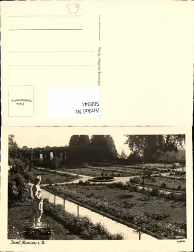 568941,Foto Ak Insel Mainau i. Bodensee Statue Park Litzelstetten Konstanz