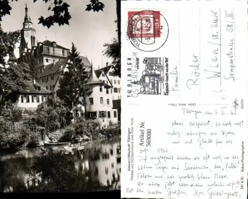 569080,Universitätsstadt Tübingen Neckar m. Hölderlinturm u. Alter Aula