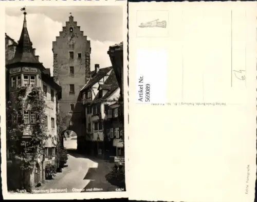 569089,Foto Ak Meersburg Bodensee Obertor u. Bären
