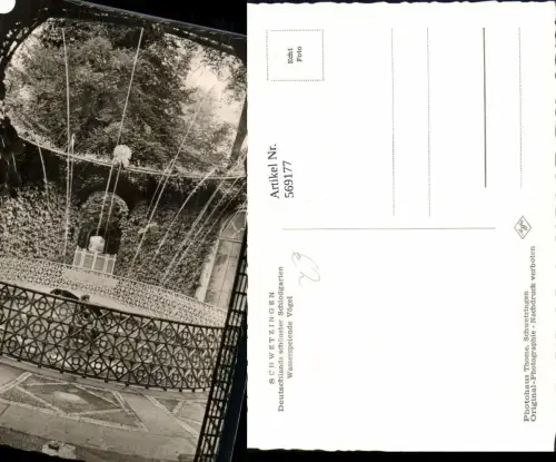 569177,Foto Ak Schwetzingen Schloßgarten Wasserspeiende Vögel Brunnen