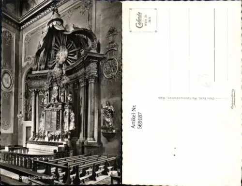 569187,Walldürn Blutaltar Kirche Altar
