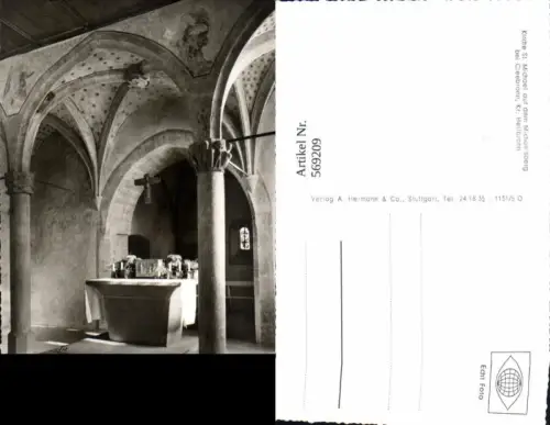 569209,Kirche St Michael auf d. Michaelsberg Cleebronn Altar