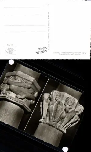 569456,Mehrbild Ak Cleebronn Romanische Säulenkapitelle Geschichte Architektur