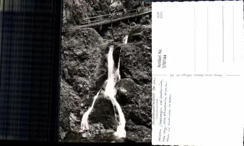 570744,Foto Ak Lotenbachklamm Wutachtal Hochschwarzwald Bonndorf im Schwarzwald Wasserfall