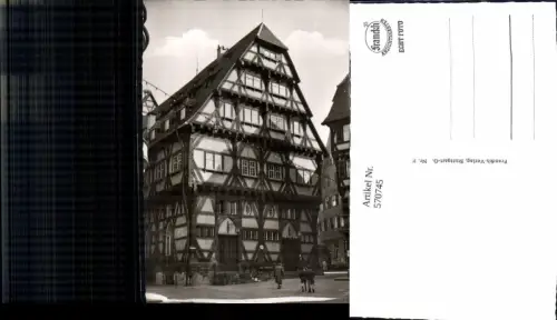 570745,Foto Ak Esslingen am Neckar Rathaus Fachwerkhaus