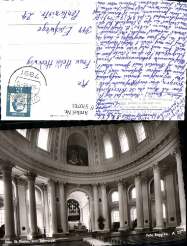 570761,St Blasien Hochschwarzwald Dom Innenansicht