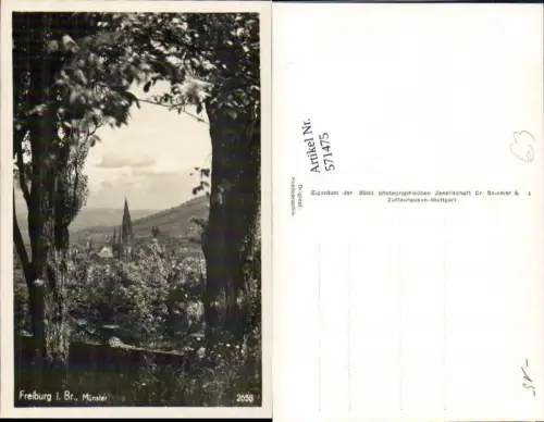 571475,Foto Ak Freiburg i. Breisgau Münster