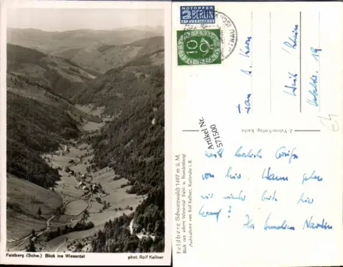 571500,Feldberg Schwarzwald Blick ins Wiesental