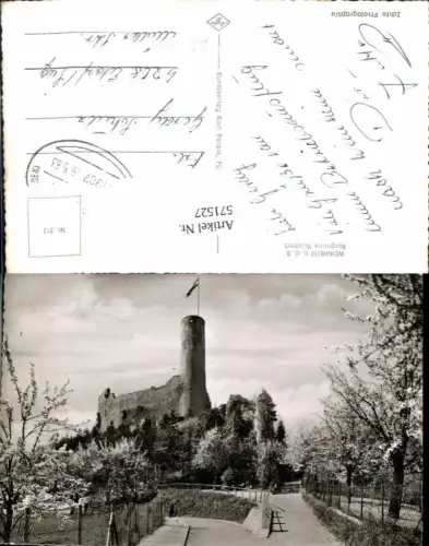 571527,Foto Ak Weinheim a. d. Bergstraße Hirschberg an der Bergstraße Burgruine Windeck