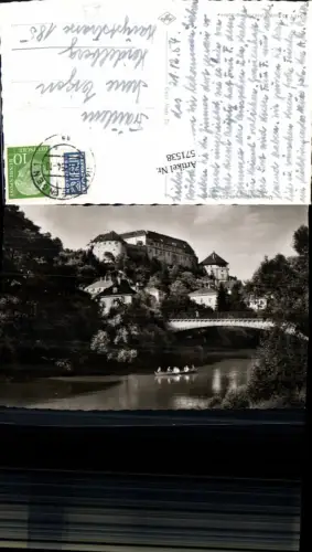 571538,Foto Ak Tübingen Alleenbrücke u. Schloß