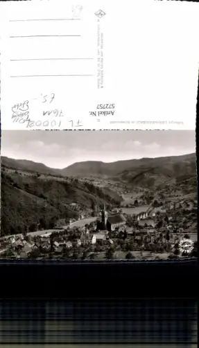 572757,Foto Ak Luftbild Oberharmersbach Schwarzwald Totale
