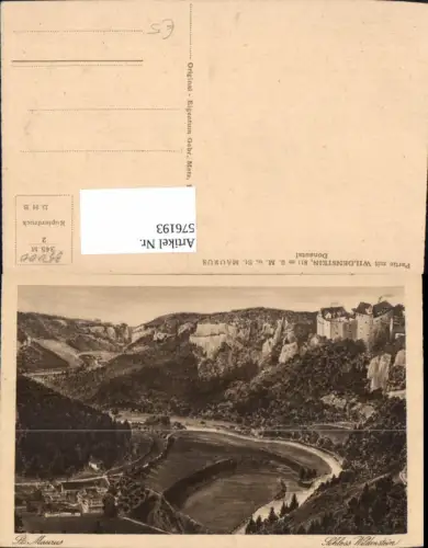 576193,Partie m. Wildenstein St Maurus Beuron Donautal Schloss Werenwag