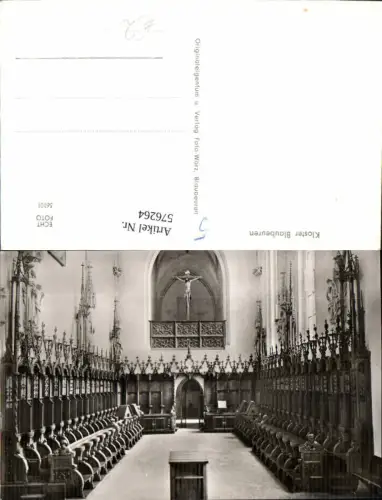 576264,Foto Ak Kloster Blaubeuren Innenansicht