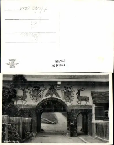 576306,Foto Ak Kloster Eingang Hirsau Calw