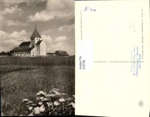 579736,Foto Ak Insel Reichenau Bodensee St Georg St Georgskirche i. Oberzell