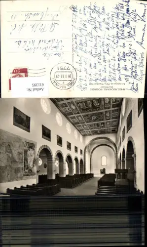 611395,Foto Ak Insel Reichenau Bodensee Münster Langhaus Innenansicht