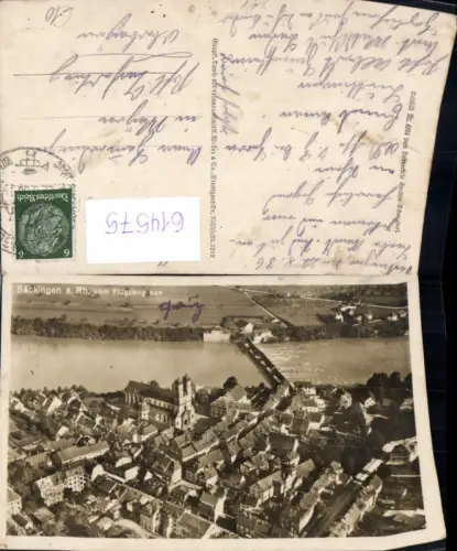 614575,Fliegeraufnahme Säckingen a. Rhein Bad Säckingen