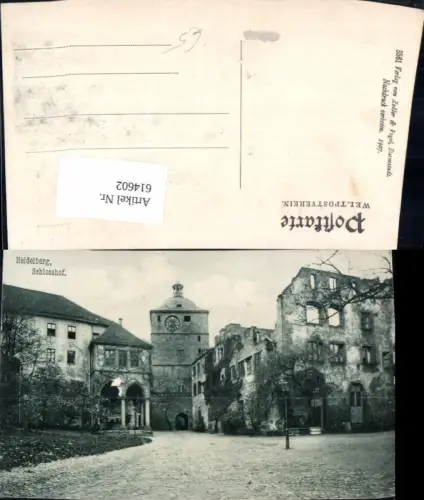 614602,Heidelberg Schlosshof Schloss