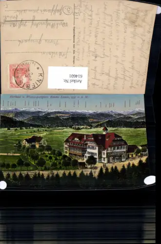 614601,Freudenstadt Kurhaus u. Wintersportplatz Kniebis Lamm Gipfelkarte