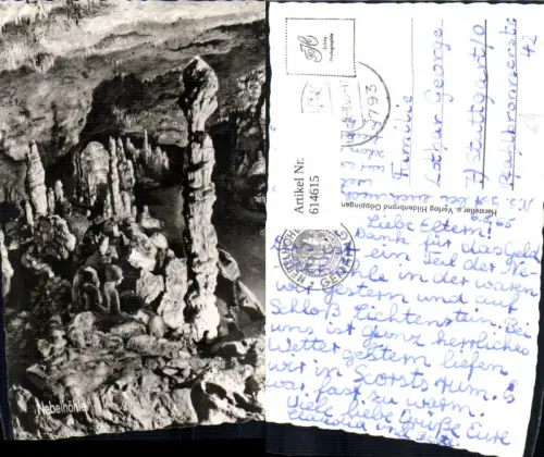 614615,Foto Ak Nebelhöhle Höhle Sonnenbühl Lichtenstein