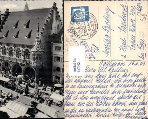 617362,Freiburg Breisgau Kaufhaus v. Münster gesehen Erker