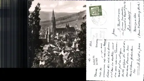 617459,Foto Ak Freiburg Breisgau Vom Lorettoberg Ansicht